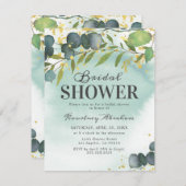 Stoffelijk Eucalyptus Goud Vrijgezellenfeest Kaart (Voorkant / Achterkant)