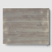 Stoffelijk Roos Bloemen Mason Jar Rustiek Land Bru Gastenboek (Achterkant)