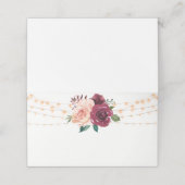 Stoffelijk Roos Bourgondië Floral String Lights Br (Buitenkant ongevouwen)