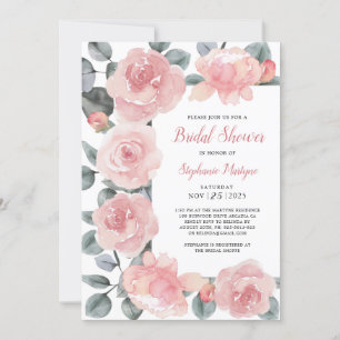 Stoffelijk Roos Eucalyptus Elegant Bloemen Vrijgez Kaart