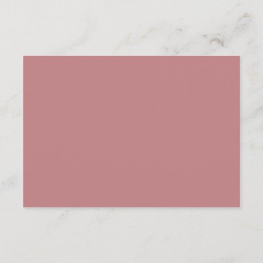 Stoffelijk roos roze bloemetjes bloemenbruiloft de informatiekaartje (Achterkant)