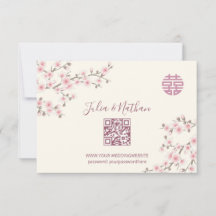 Stoffelijke PiNk Kersenbloesem RSVP Chinese bruilo