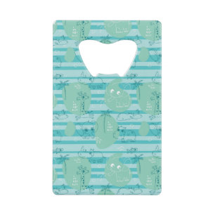 Stoffen die met water spelen 1 kredietkaart flessenopener