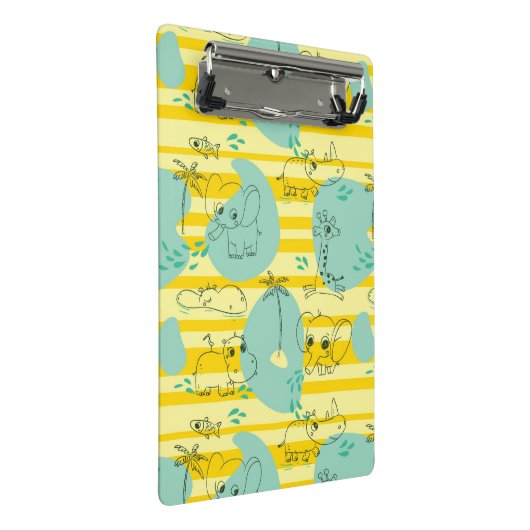 Stoffen die met water spelen 2 mini klembord (Schuin)