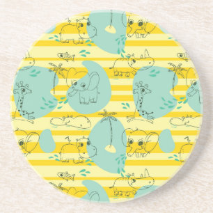 Stoffen die met water spelen 2 zandsteen onderzetter