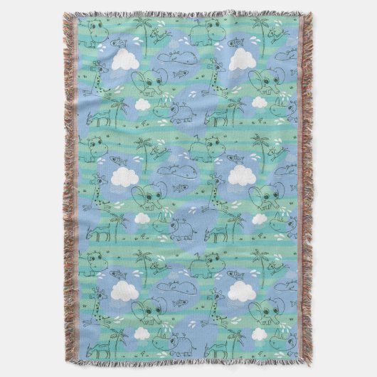 Stoffen die met water spelen 3 deken (Voorkant Verticaal)