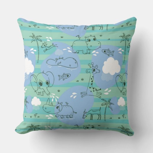 Stoffen die met water spelen 3 kussen (Voorkant)