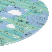 Stoffen die met water spelen 3 snijplank (Hoek)