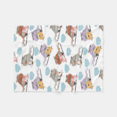 Stoffen in helikopterpatronen fleece deken (Voorkant (Horizontaal))