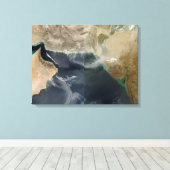 Stoffen stormen canvas afdruk (Insitu (Houten vloer))