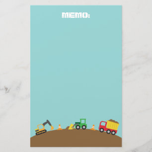 Stoffen voor de bouw van jongens briefpapier