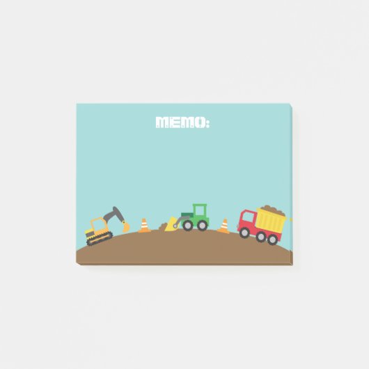 Stoffen voor de bouw van jongens post-it® notes (Voorkant)