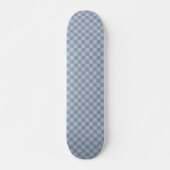 Stoffig blauw dambord skateboard (Voorkant)