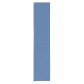 Stoffig blauw eenvoudig minimaal korte tafelloper (Voorkant)