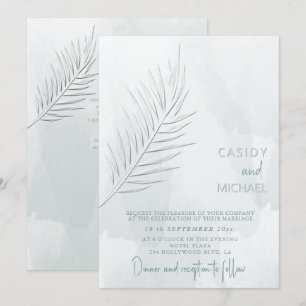 Stoffig blauw eenvoudige waterverf reliëf look pal kaart