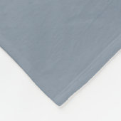 Stoffig blauw en wit | Monogram moderne Initialen Fleece Deken (Hoek)
