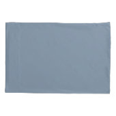 Stoffig Blauw Minimalistisch Modern Elegant Monogr Kussensloop (Achterkant)