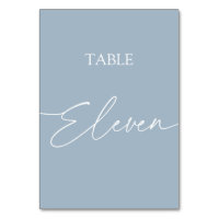 Stoffig blauw minimalistische elegante tafel elf