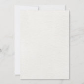 Stoffig Blauw Roos Goud Koraal Paarse Bruiloft Kaart (Achterkant)