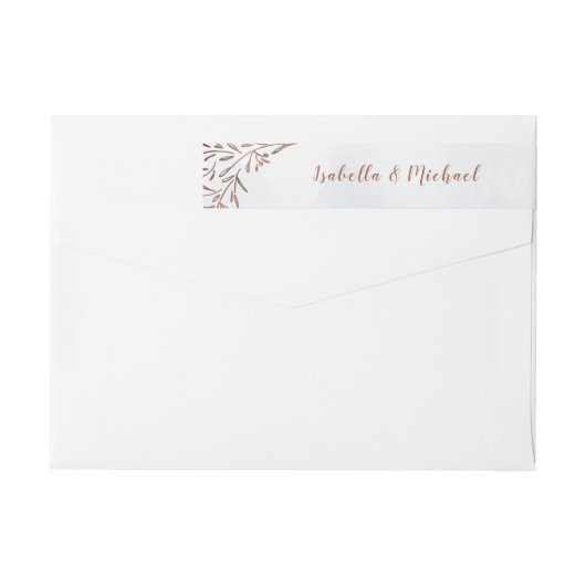 Stoffig blauw rustiek bloemenbruiloft (Achterkant)