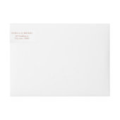 Stoffig blauw rustiek bloemenbruiloft (Voorkant)