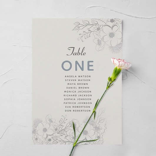 Stoffig Blauw Vintage Trouwstoel Grafiek