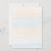 Stoffig Blauw Waterverf Bloemen 80ste Verjaardagsf Kaart (Achterkant)