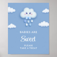 Stoffig blauw wit pluizig wolk baby's zijn zoet