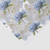 Stoffig blauwe hortensia tissuepapier (Detail)