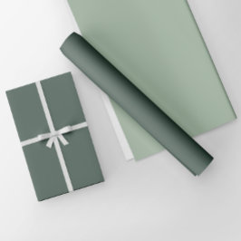 Stoffig grijs Sage Groen Effen Kleur Cadeaupapier