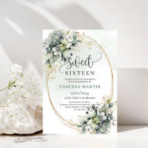 Stoffig groene groenbladeren Sweet Sixteen Boho ui