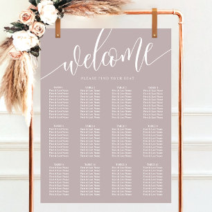 Stoffig Lavendel Minimalistische Trouw Stoelenplat Poster