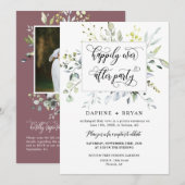 Stoffig Paarse groen nog lang en gelukkig na het f Kaart (Voorkant / Achterkant)