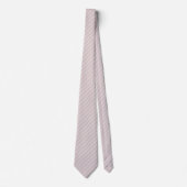 Stoffig Paarse met Ivoor Witte Pinstripes Stropdas (Voorkant)