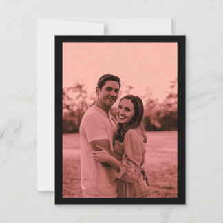 Stoffig Roos Elegant Minimalistische Foto Save the Date