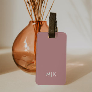 Stoffig Roos Modern Monogram Bagagelabel