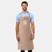 Stoffig Roos- voeg logo toe Schort (Gedragen)