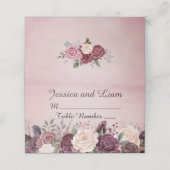 Stoffig Roos Waterverf Bloemen (Buitenkant ongevouwen)