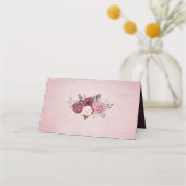 Stoffig Roos Waterverf Bloemen (Achterkant)