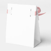 Stoffig roze bloemig elegant modern Romance bruilo Bedankdoosjes (Achterkant)