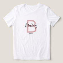 Stoffig Roze Bruid Monogram