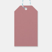 Stoffig Roze Cadeaulabel (Achterkant)