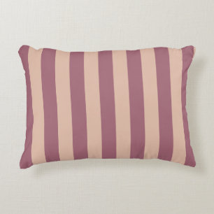 Stoffig Roze Gestreepte Accent Kussen