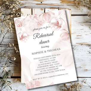 Stoffig roze orchidee repetitie diner kaart