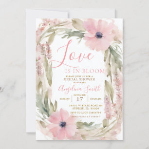 STOFFIG ROZE Wild flower Vrijgezellenfeest Kaart