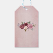 stoffig rozenboeket cadeaulabel (Achterkant)