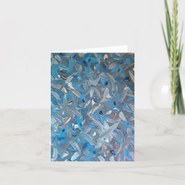 Stoffige Blauwe Blank Nota Kaarten