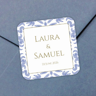  stoffige blauwe Stickers