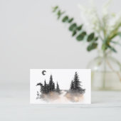 stoffige bossen visitekaartje (Staand voorkant)