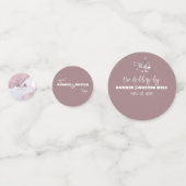 Stoffige Bourgogne Waterverf Confetti (Voorkanten)